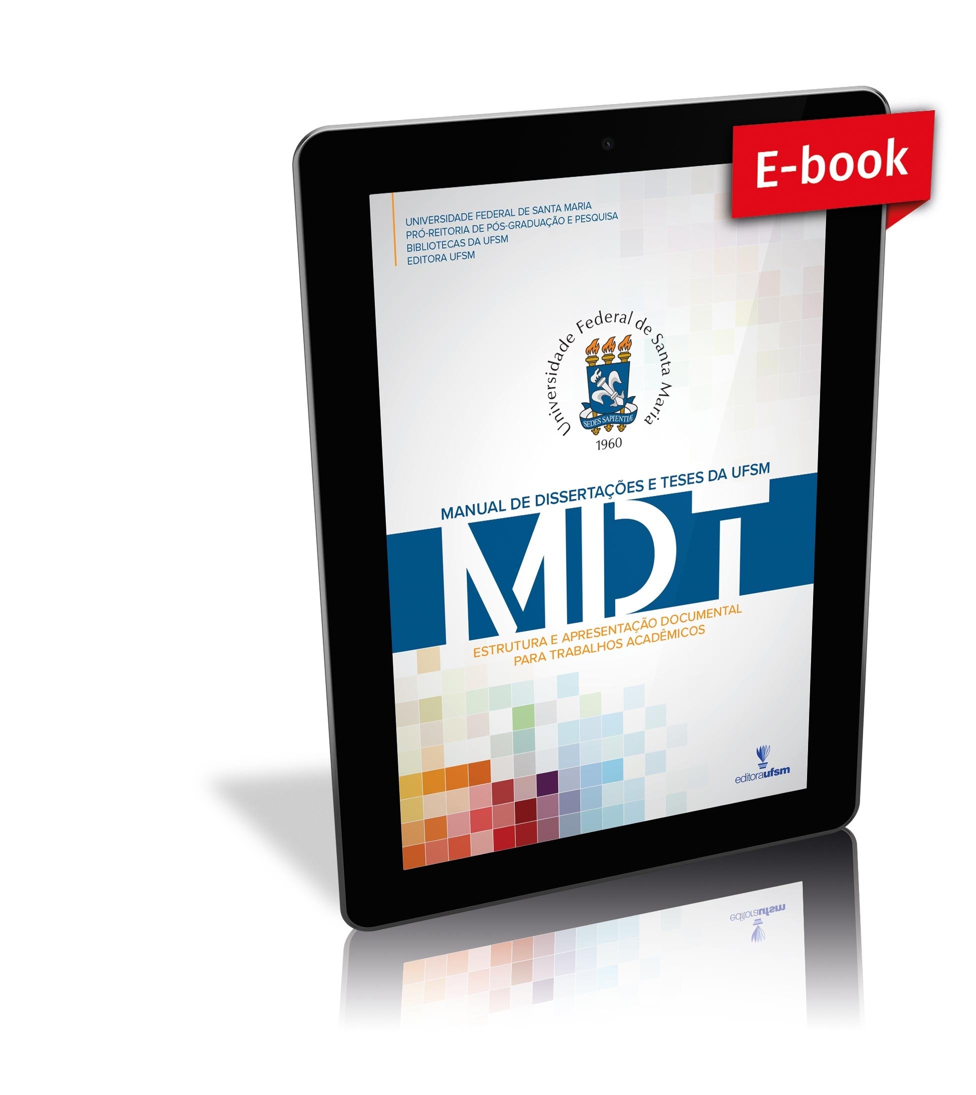 Capa do Manual de Dissertações e Teses da UFSM - MDT
